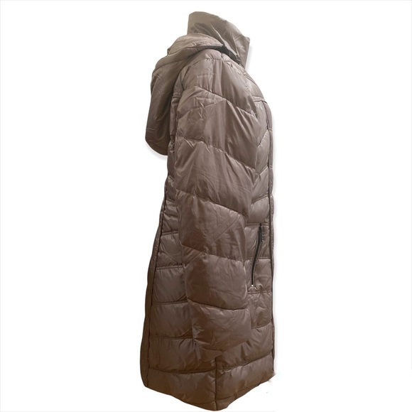 Big Chill Women's Hooded Quilted Down Blend Coat - Picture 3 of 8